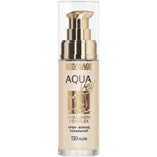 Крем-флюид тональный LUXVISAGE AQUA veil HYALURON COMPLEX, 130 тон nude